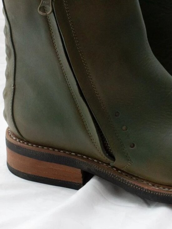PSKAUFMAN Unisex No.1041 Tarmac Zip Moto Boots Men 8 D Women 9.5 Excellent Cond.